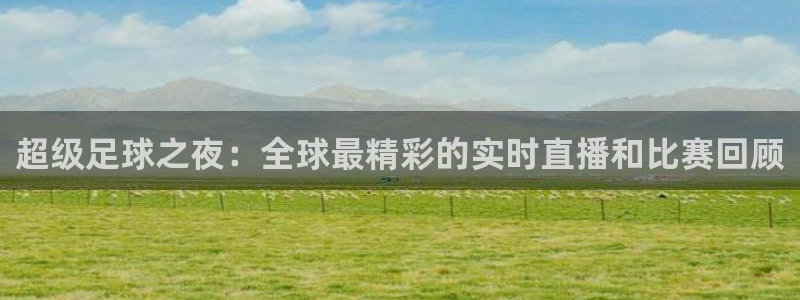2026世界杯预选赛:超级足球之夜:全球最精彩的实时直播和比赛回顾